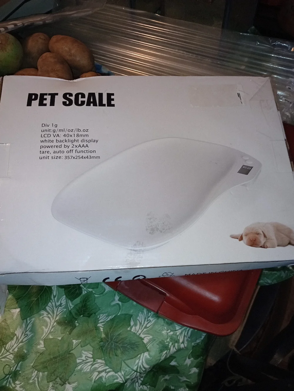 White Digital Pet Scale for Small Pets - Compact Accurate Weighing